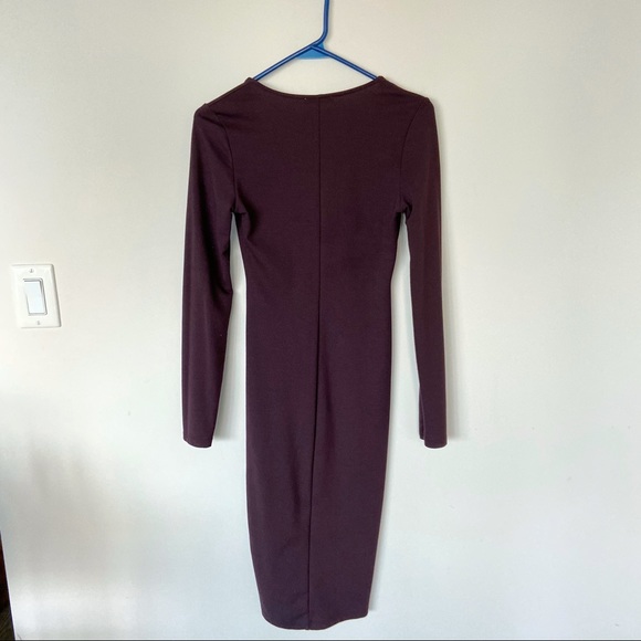 Zara Trafuluc V-neck Midi Bodycon Dress - Picture 3 of 4